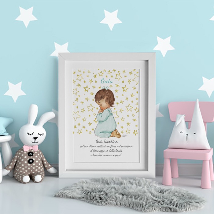 Quadretto Bibibaby Preghierina Bimba - immagine 6