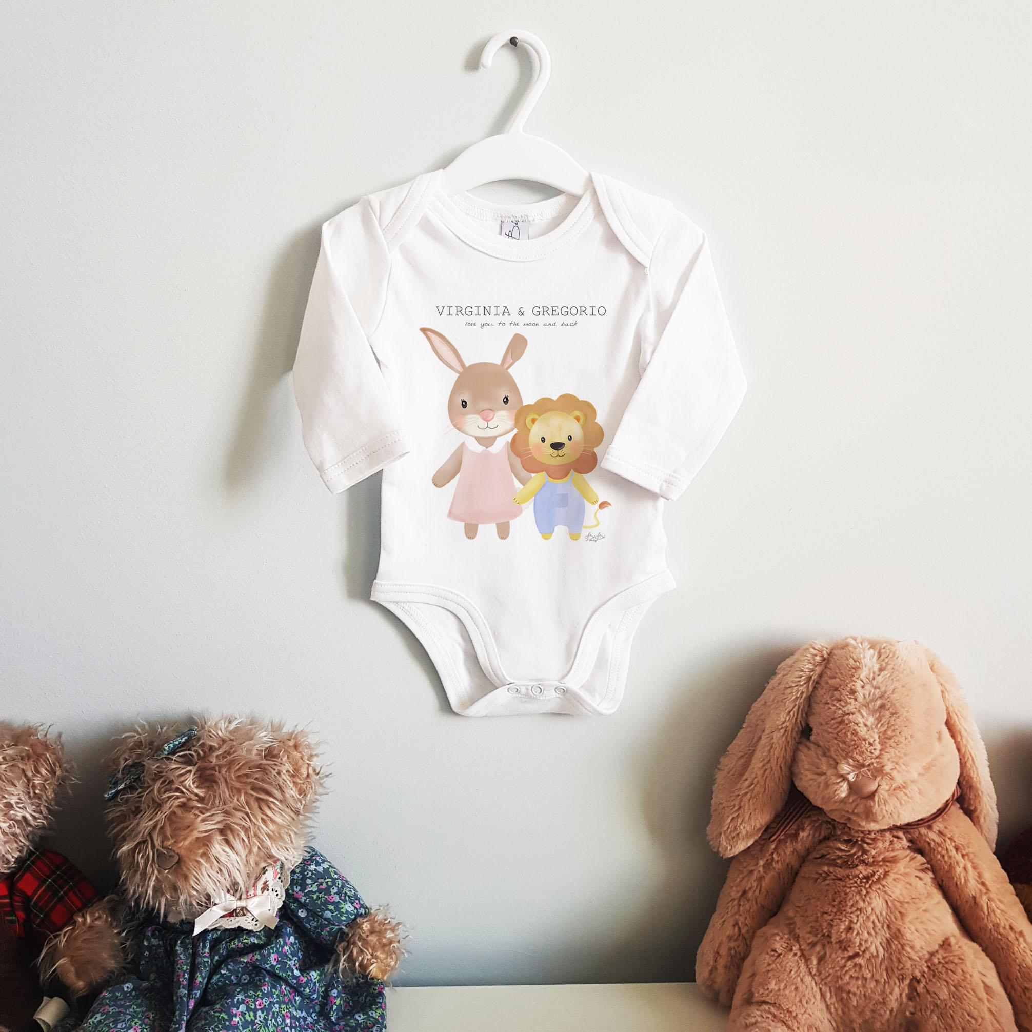 Body Bibibaby Fratelli e Sorelle manica lunga - immagine 3