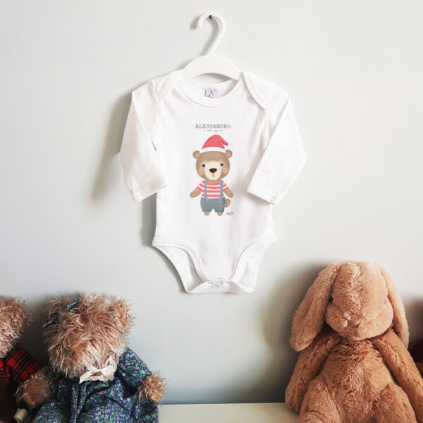 Body Bibibaby Natale manica lunga
