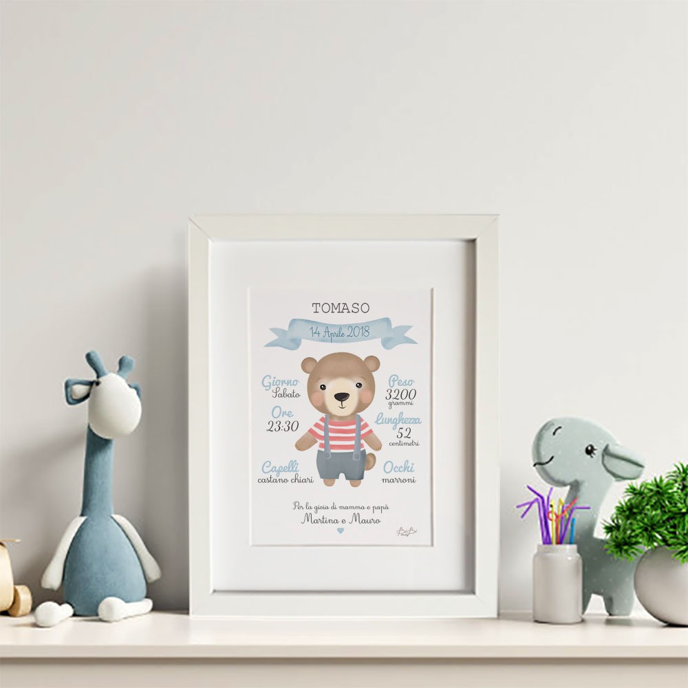 Quadretto Bibibaby Nascita Bimbo - immagine 3
