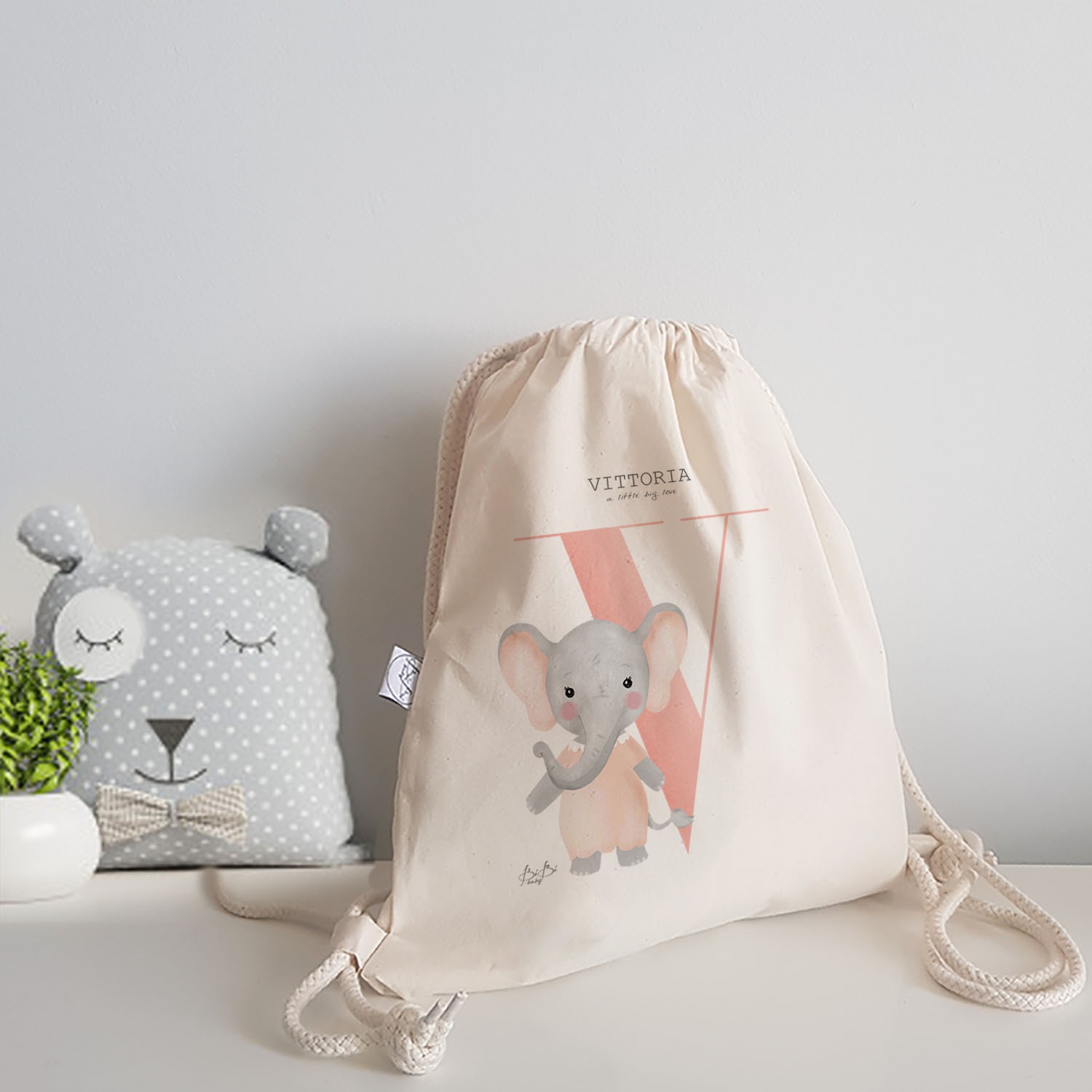 Zainetto a sacchetto Bibibaby Animaletto - immagine 4