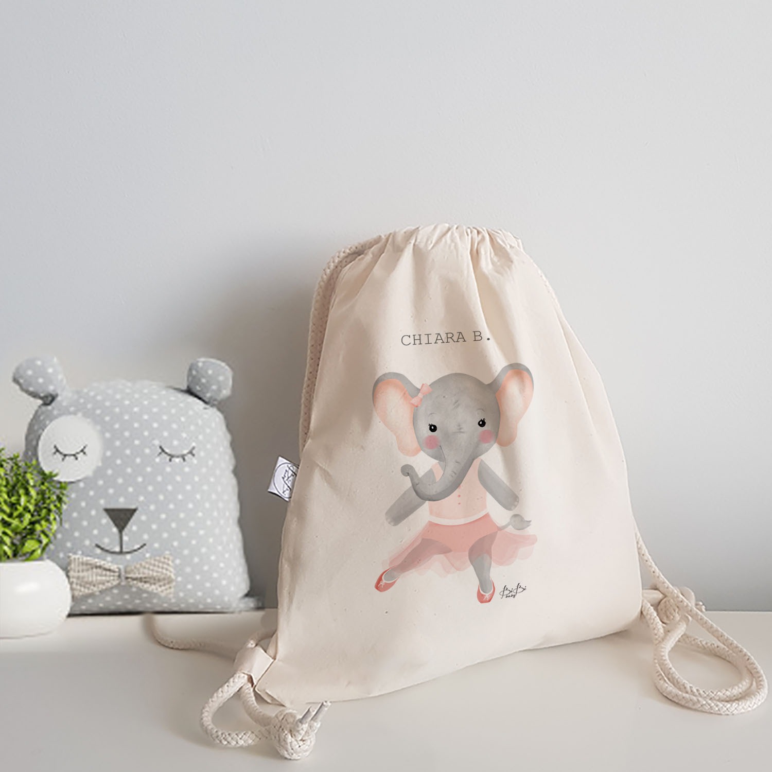 Zainetto a sacchetto Bibibaby Animaletto - immagine 9