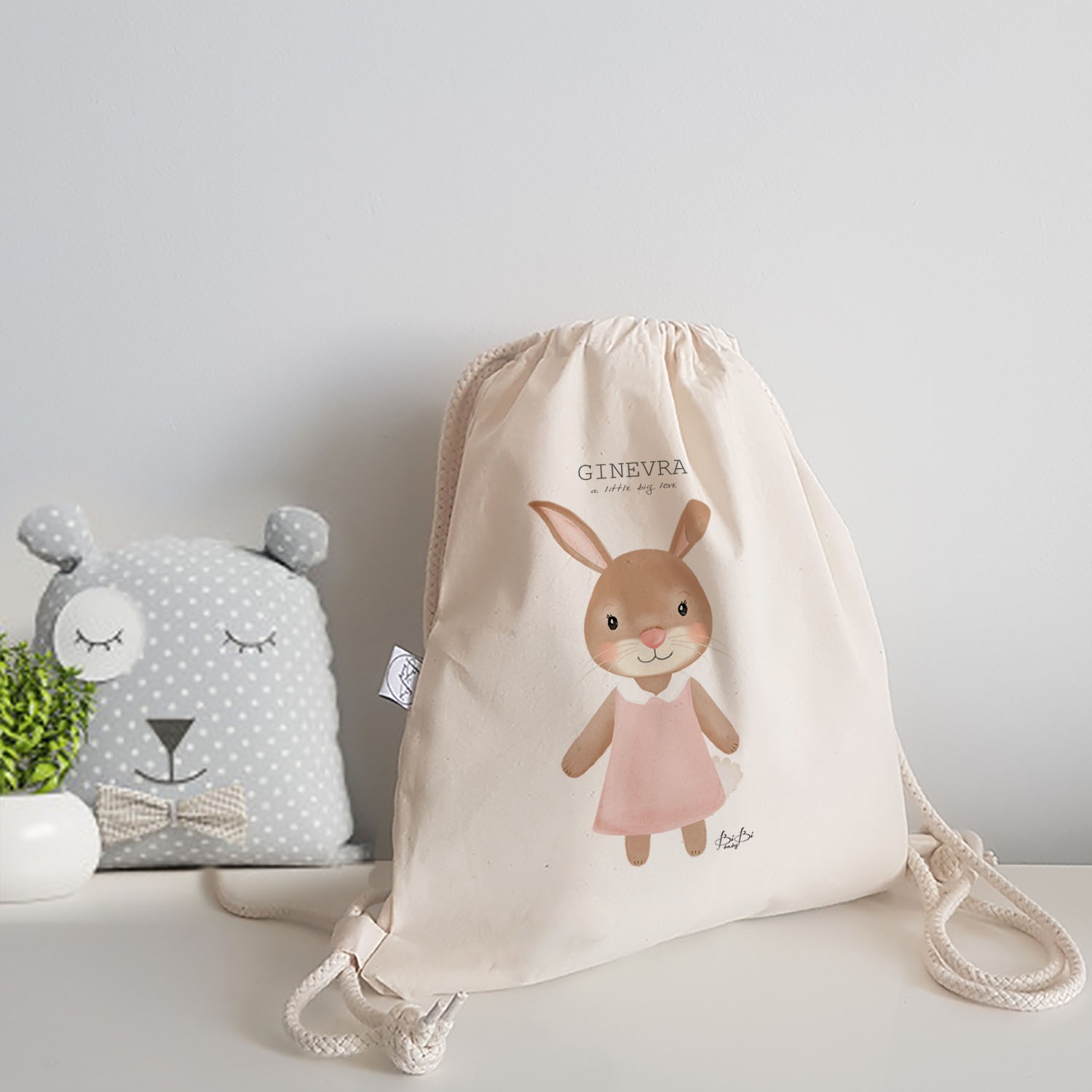Zainetto a sacchetto Bibibaby Animaletto - immagine 6