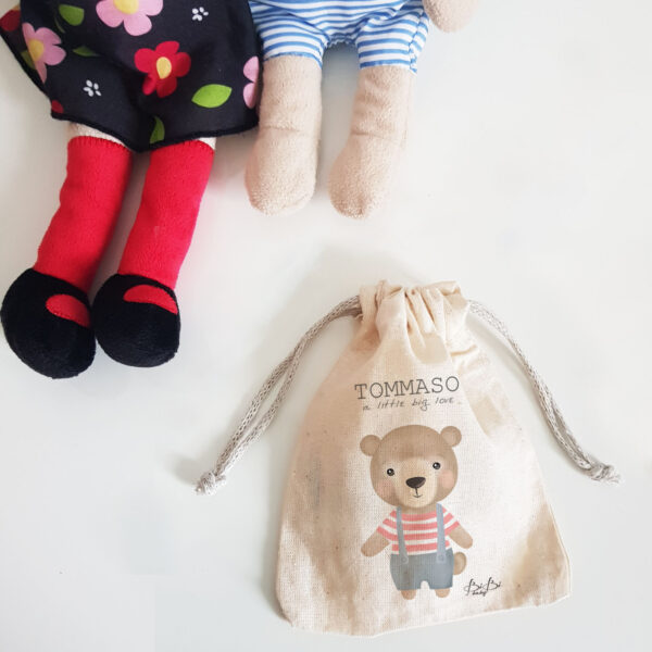 Portaciuccio, Sacchettino, nome, personalizzare, Bibibaby