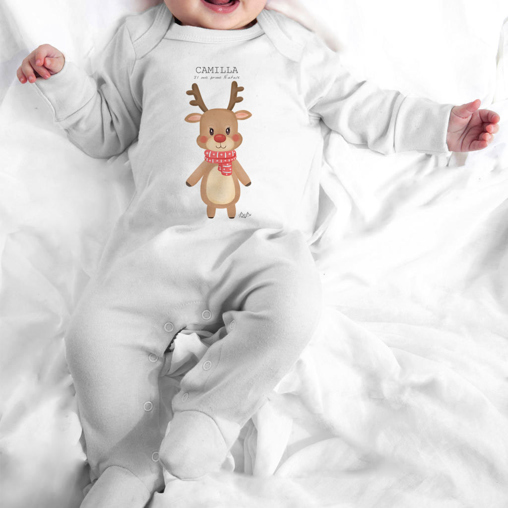 Tutina Natale Bibibaby con piedini - immagine 2