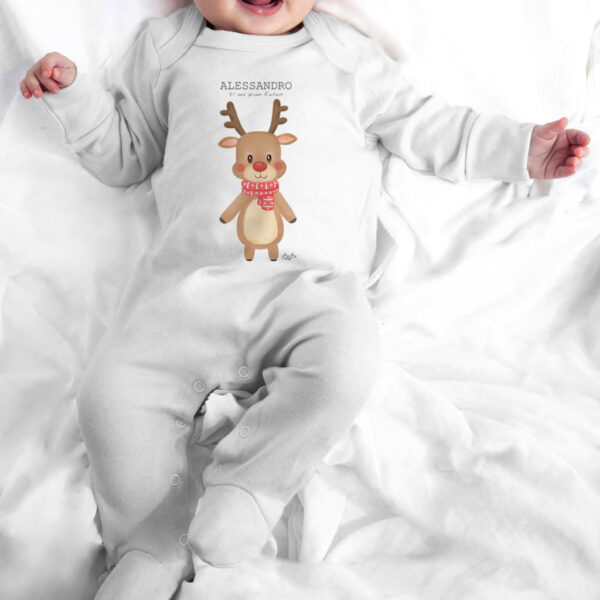 Tutina Natale Bibibaby con piedini