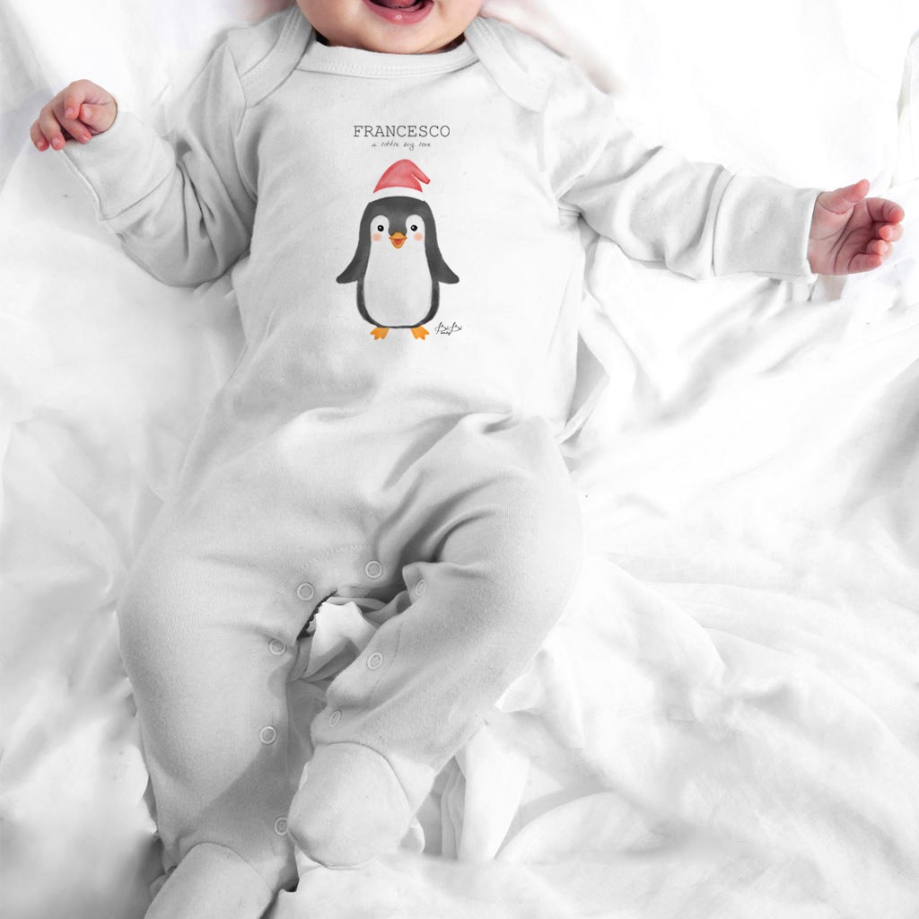 Tutina Natale Bibibaby con piedini - immagine 3