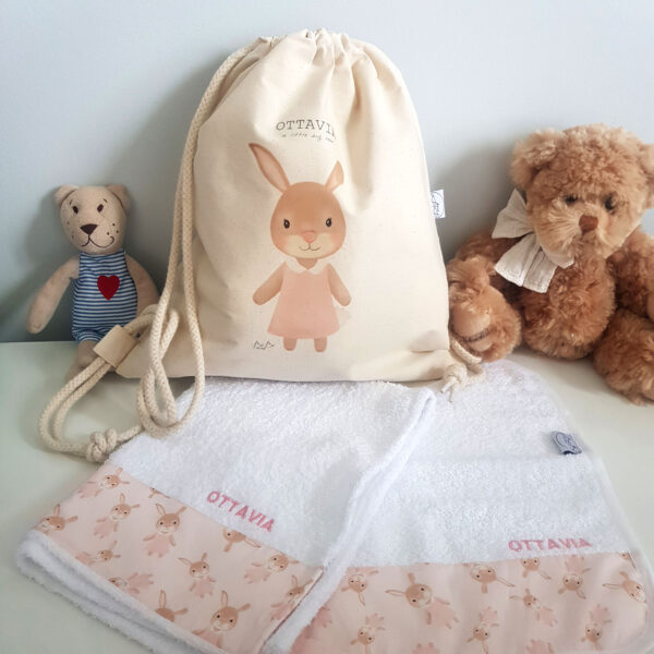 Set Asilo Zainetto sacchetto Bibibaby Animaletto