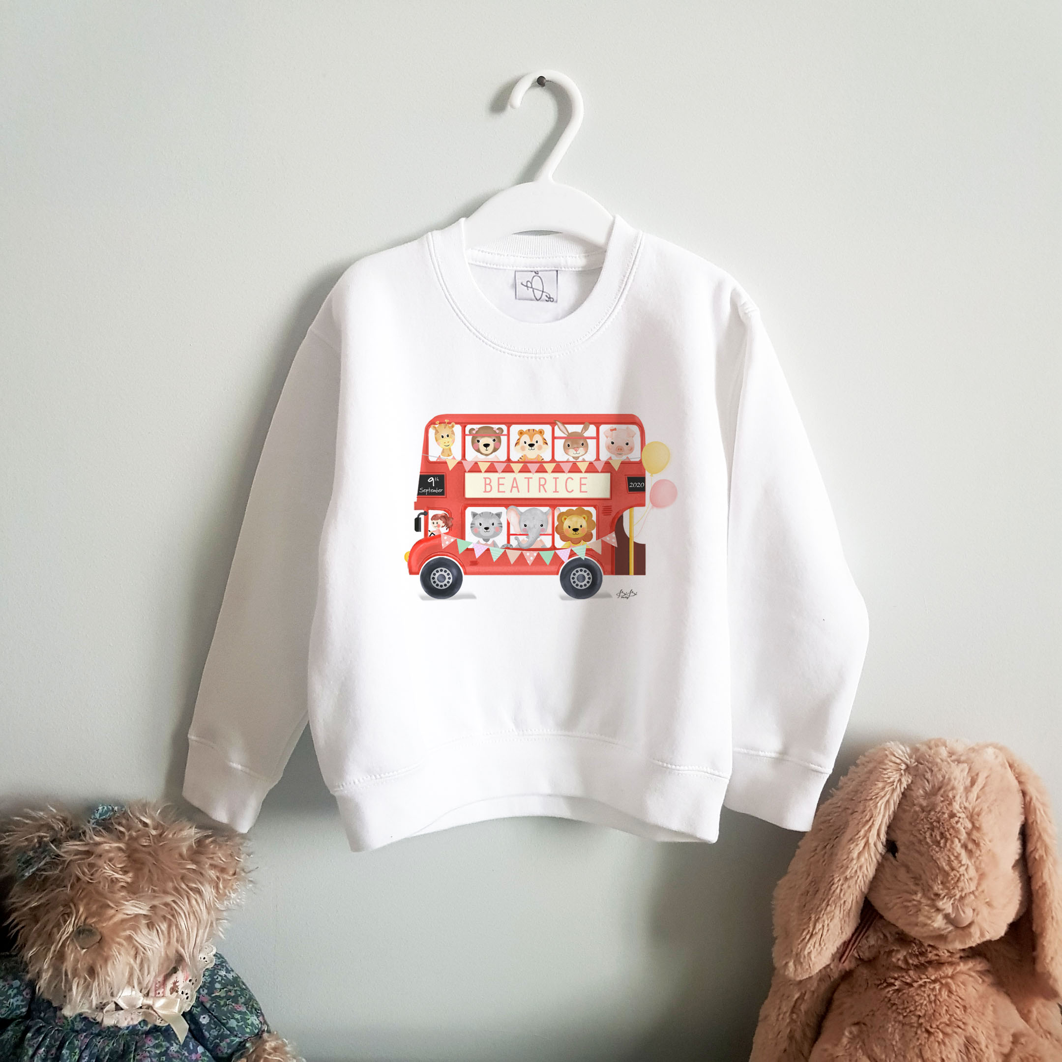 Felpa Bibibaby London Bus - immagine 2