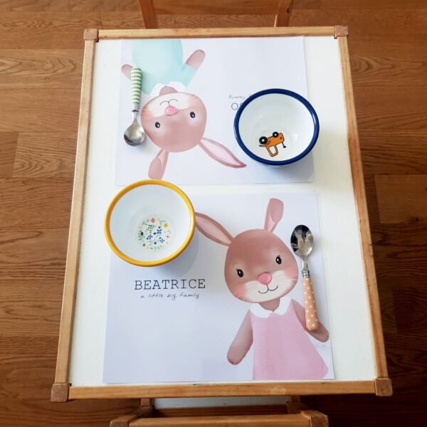 TOVAGLIETTA PERSONALIZZATA NOME E ANIMALETTO BIBIBABY COLORE