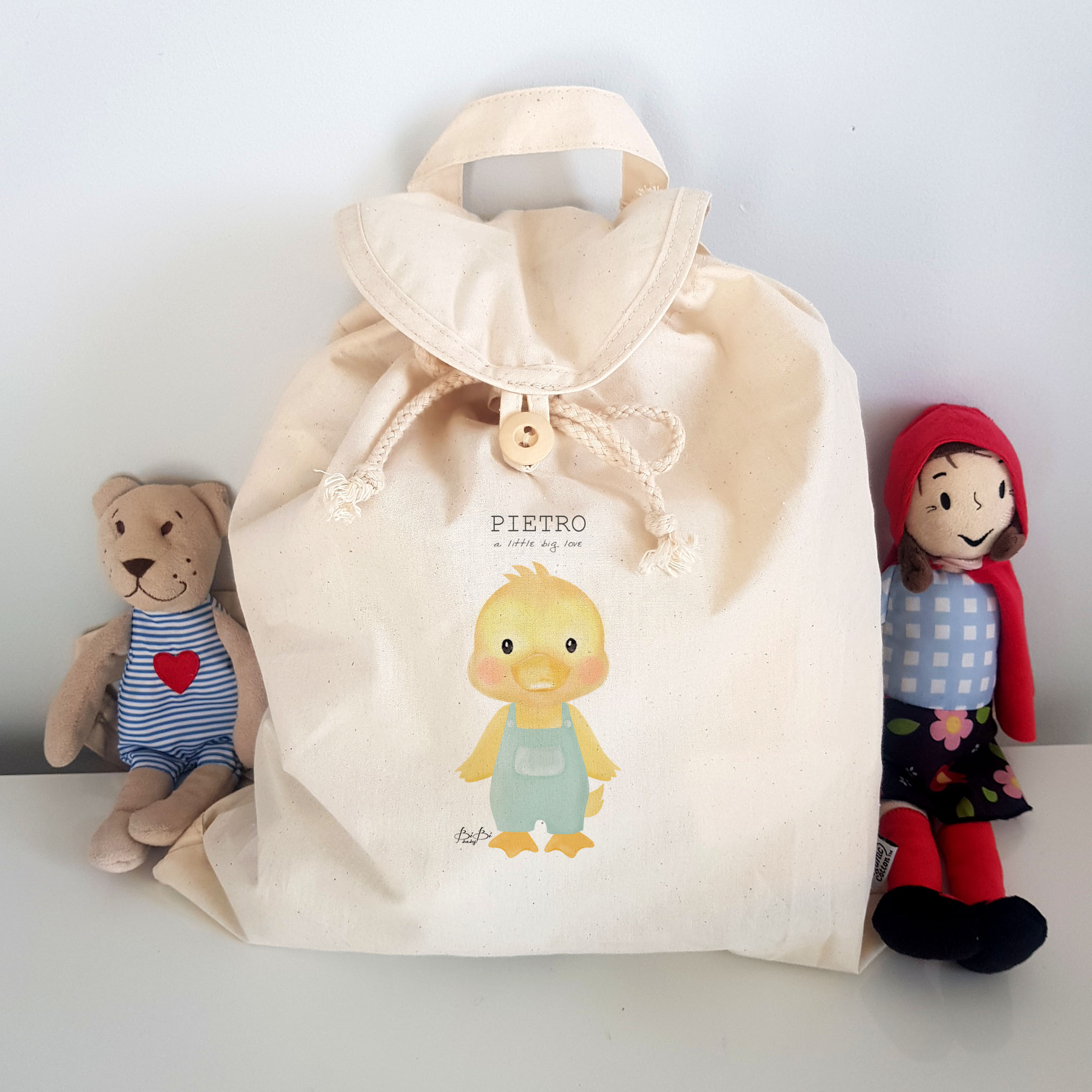 Zainetto Cotone Leggero Bibibaby Animaletto - immagine 3