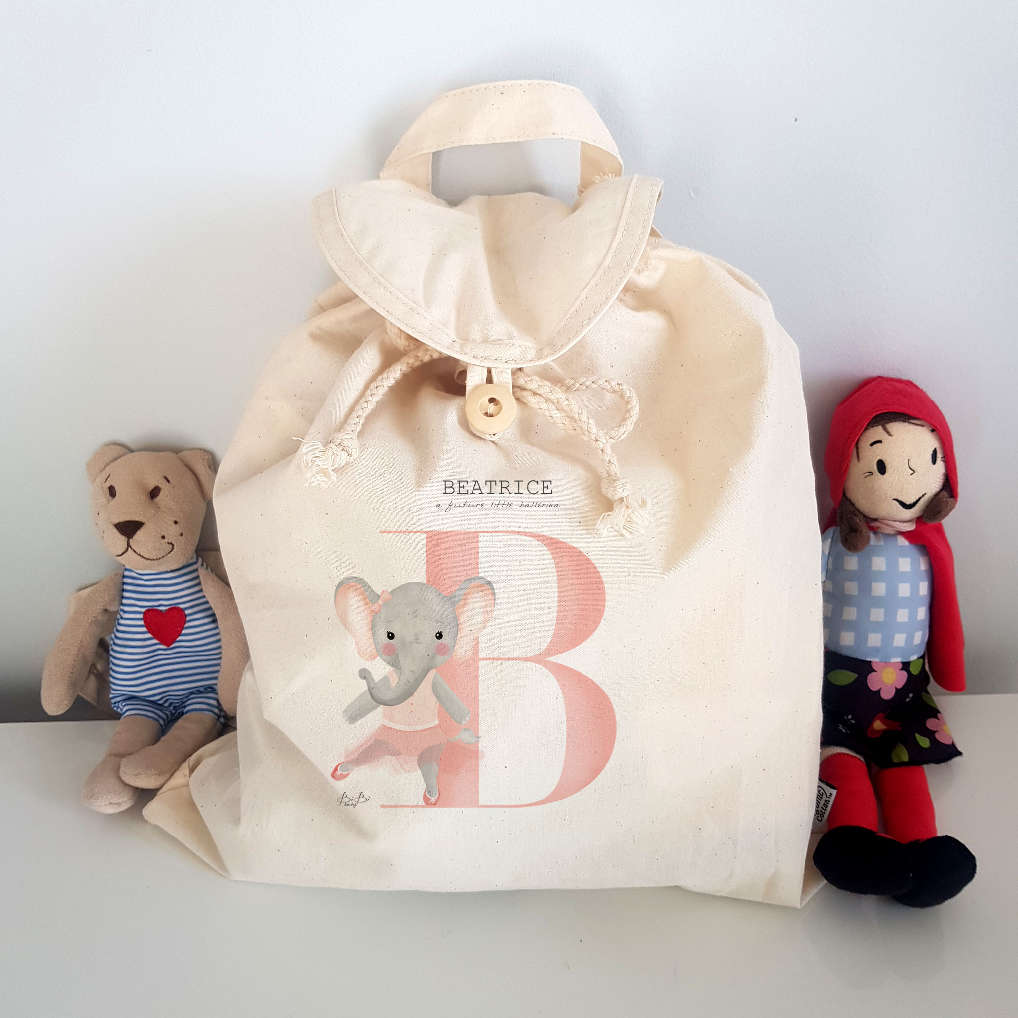 Zainetto Cotone Leggero Bibibaby Animaletto - immagine 7