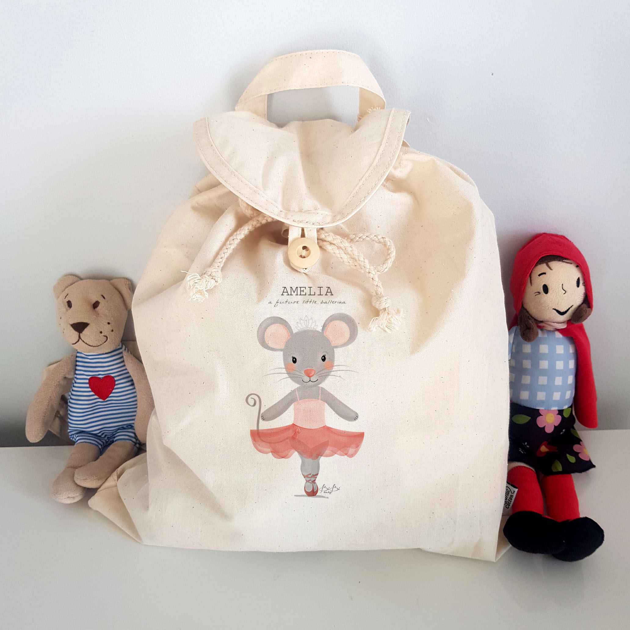 Zainetto Cotone Leggero Bibibaby Animaletto - immagine 8