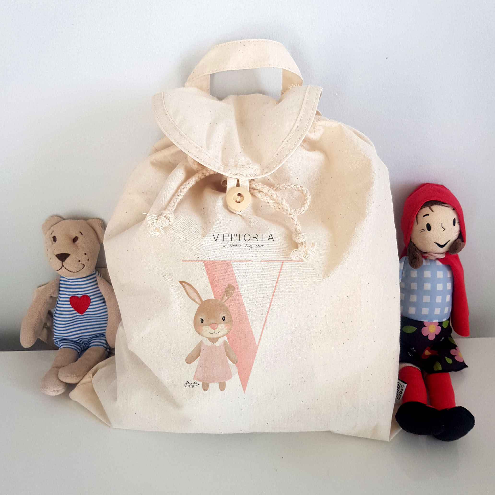 Zainetto Cotone Leggero Bibibaby Animaletto - immagine 4