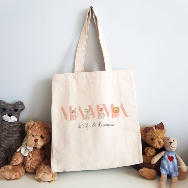 Borsa Shopper Mamma Bibibaby Scritta