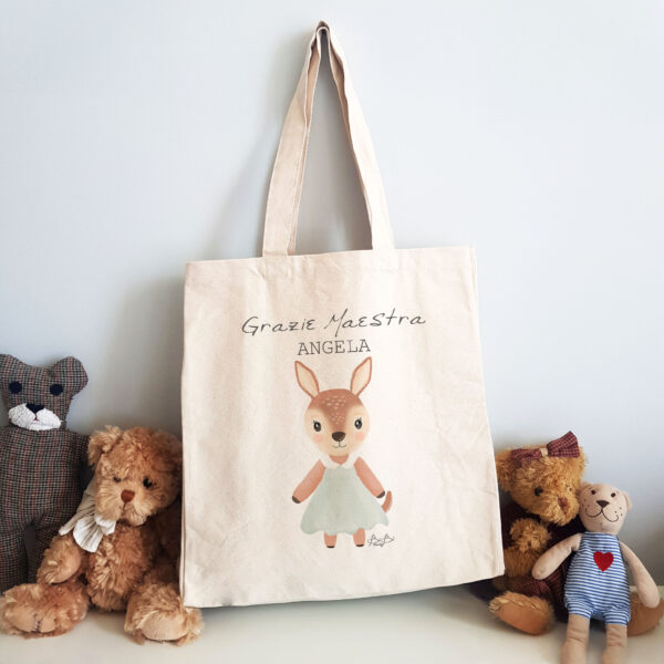 Borsa Shopper Bibibaby Grazie Maestra Animaletto