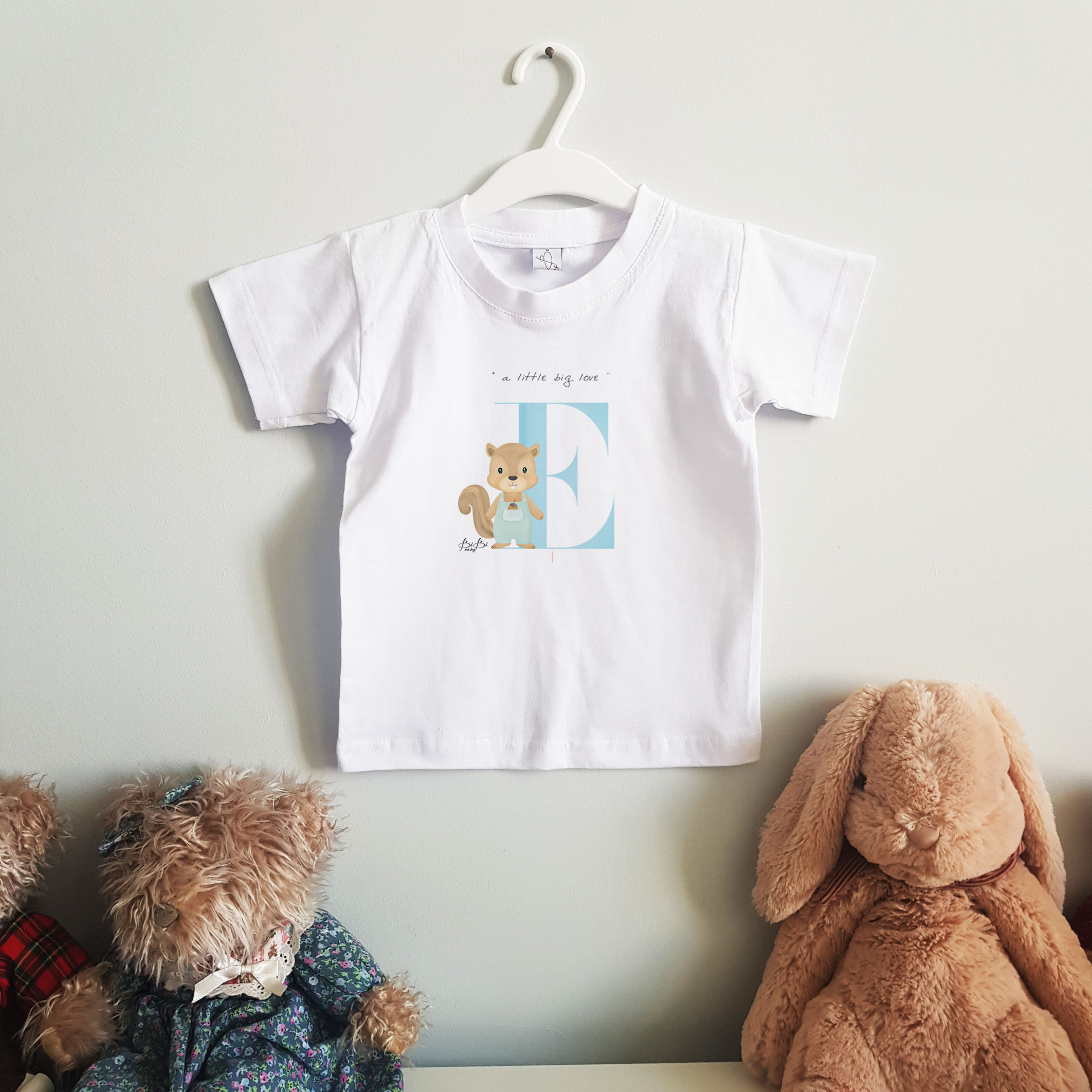 T-shirt Bibibaby Iniziale e Animaletto - immagine 6