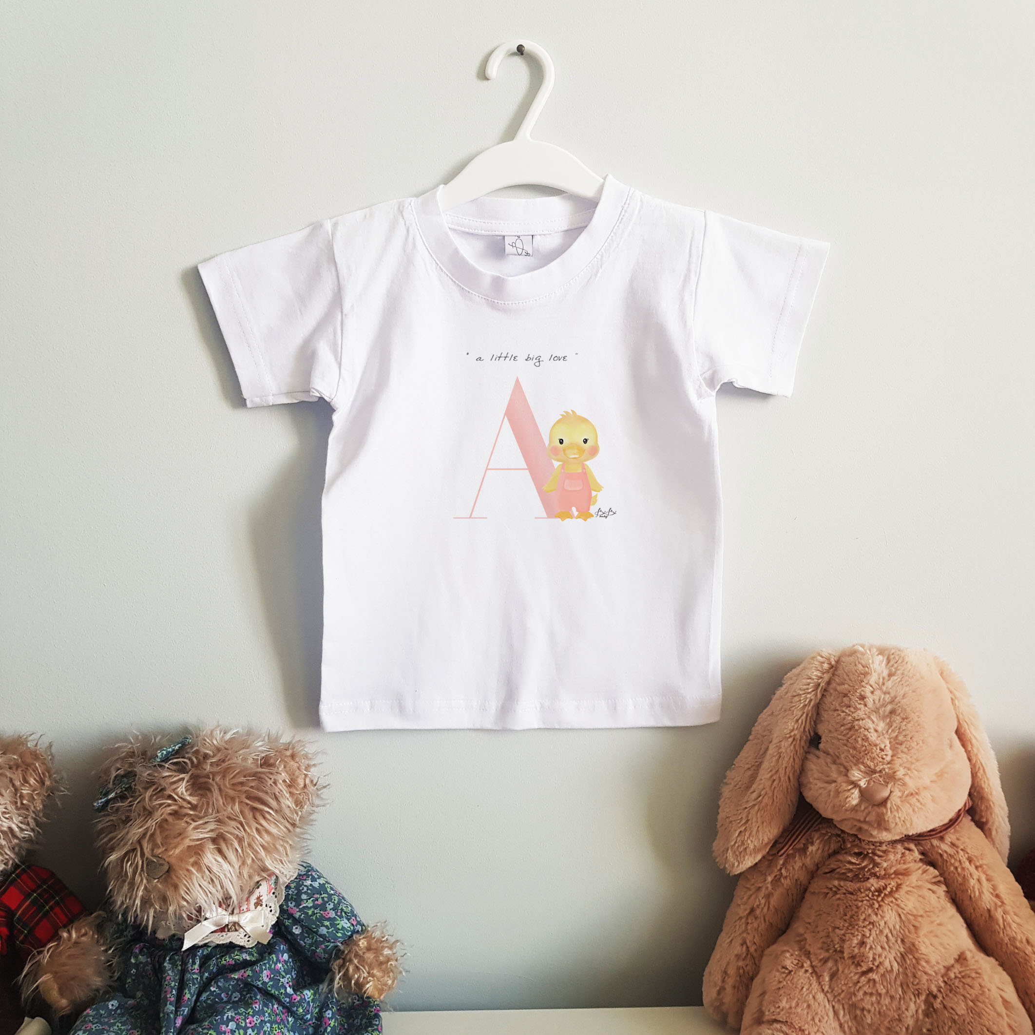 T-shirt Bibibaby Iniziale e Animaletto - immagine 5