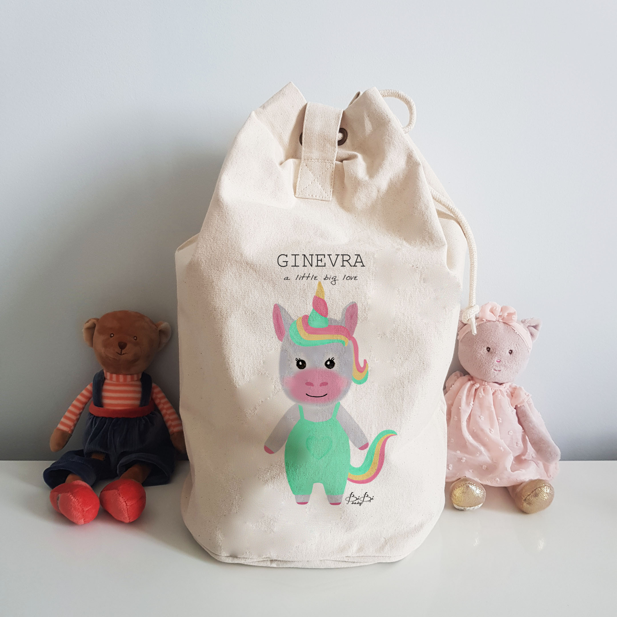 Sacca Bibibaby in cotone Canvas - immagine 4