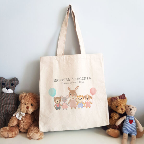 Borsa Shopper Bibibaby Maestra con alunni