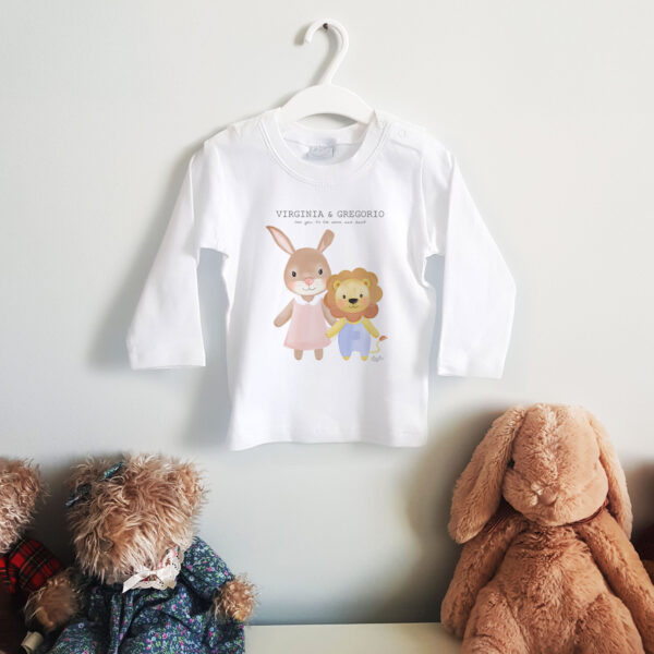 T-shirt Manica Lunga Bibibaby Fratelli e Sorelle