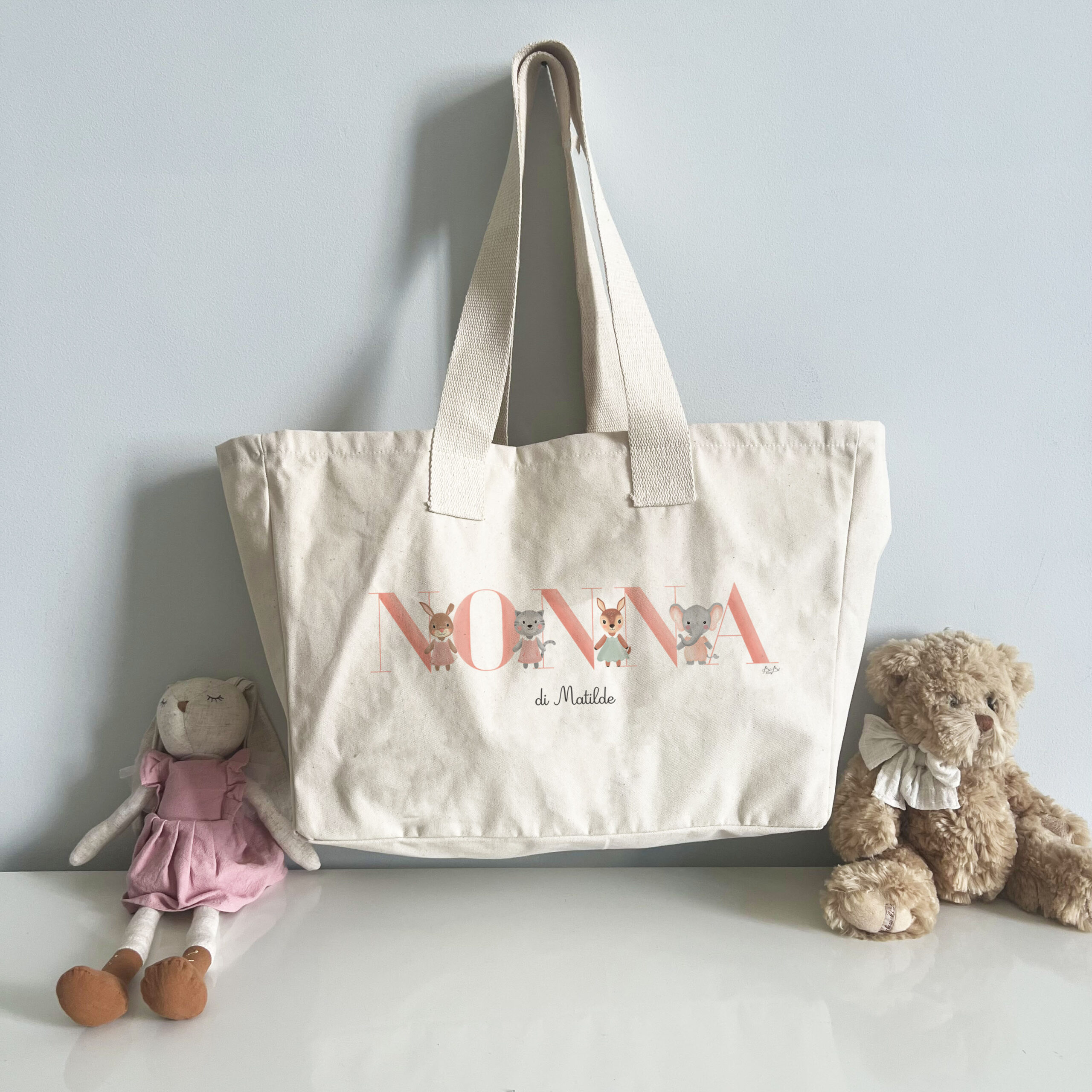 Borsa Maxi Tote Bibibaby Scritta - immagine 4