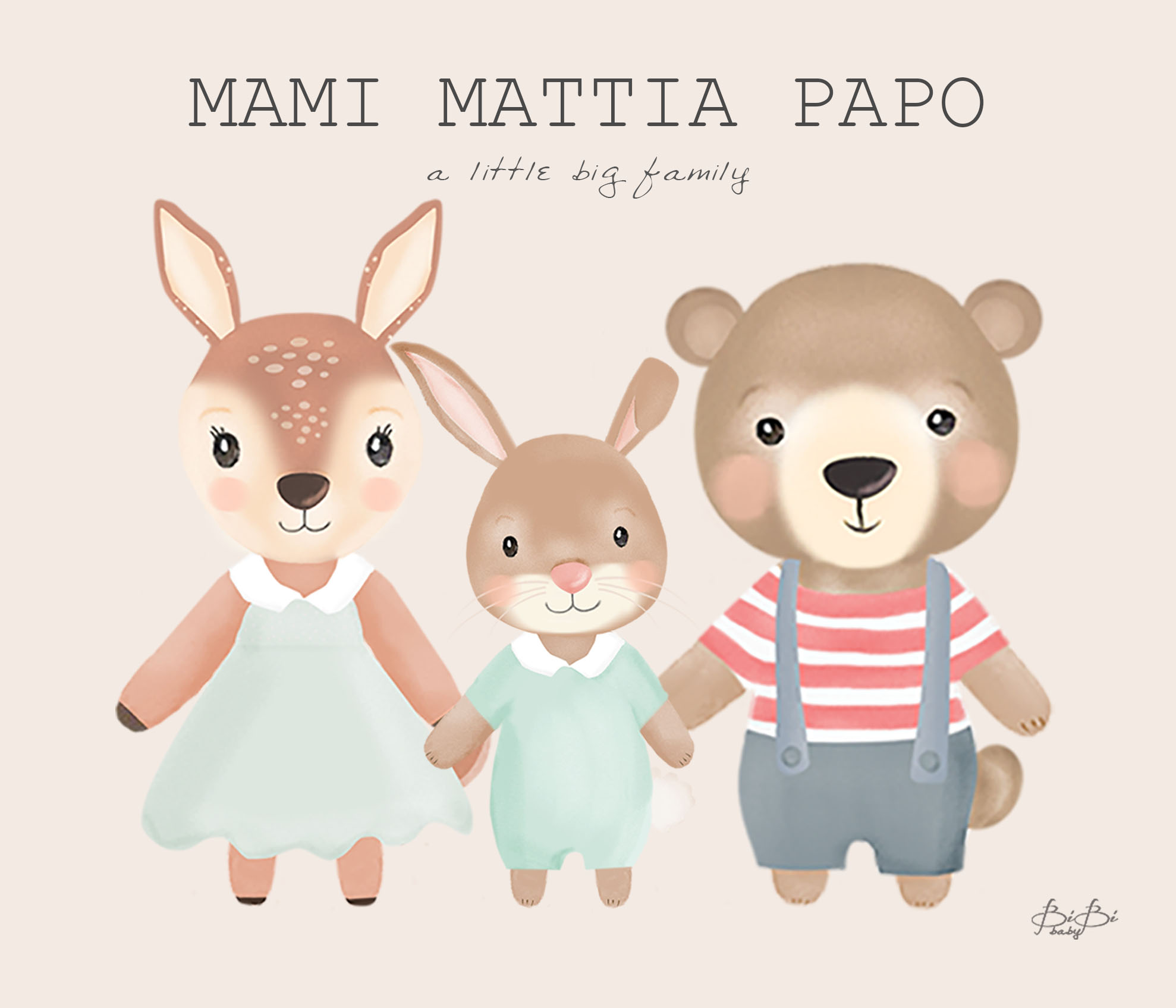 Tovaglietta Bibibaby Famiglia - immagine 7