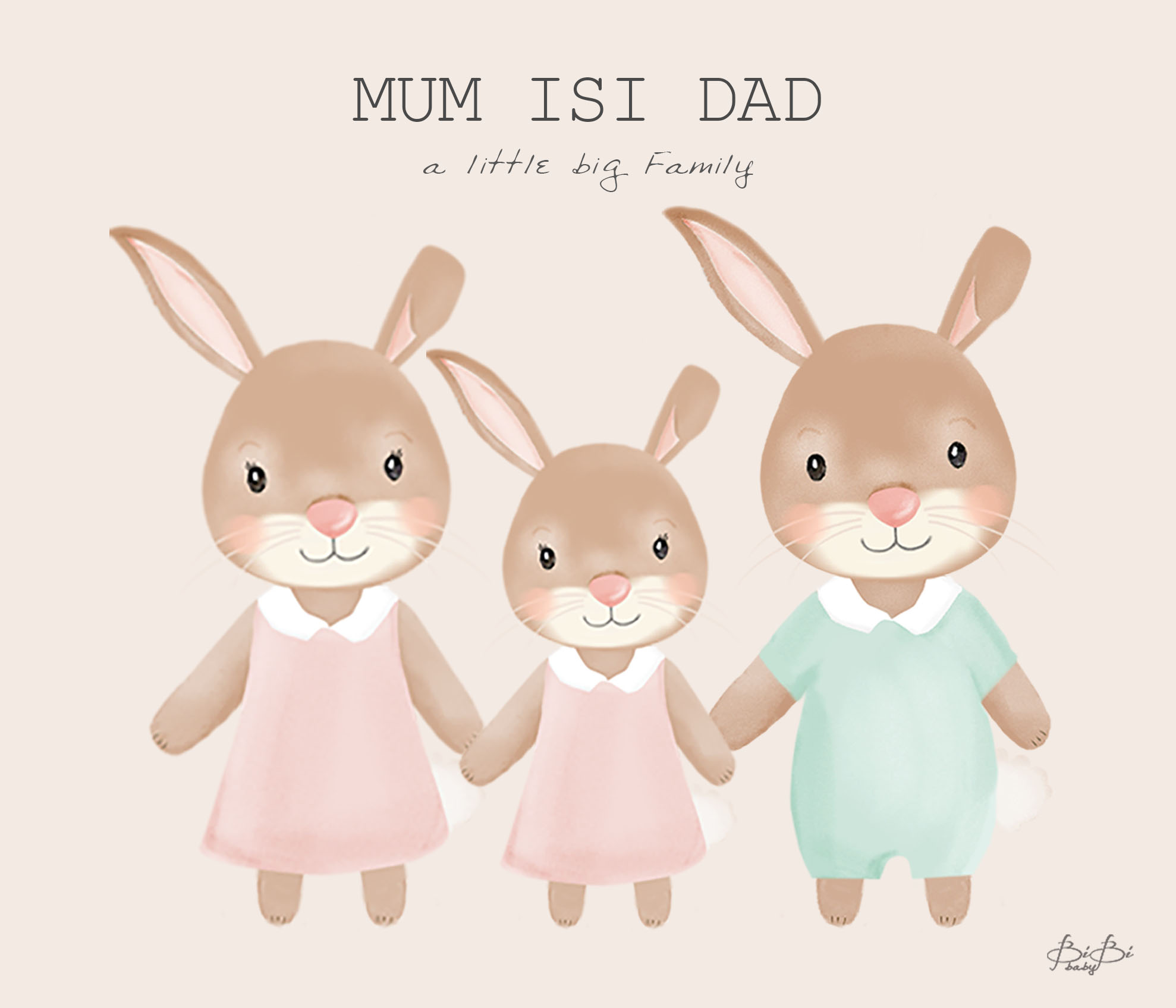 Tovaglietta Bibibaby Famiglia - immagine 5