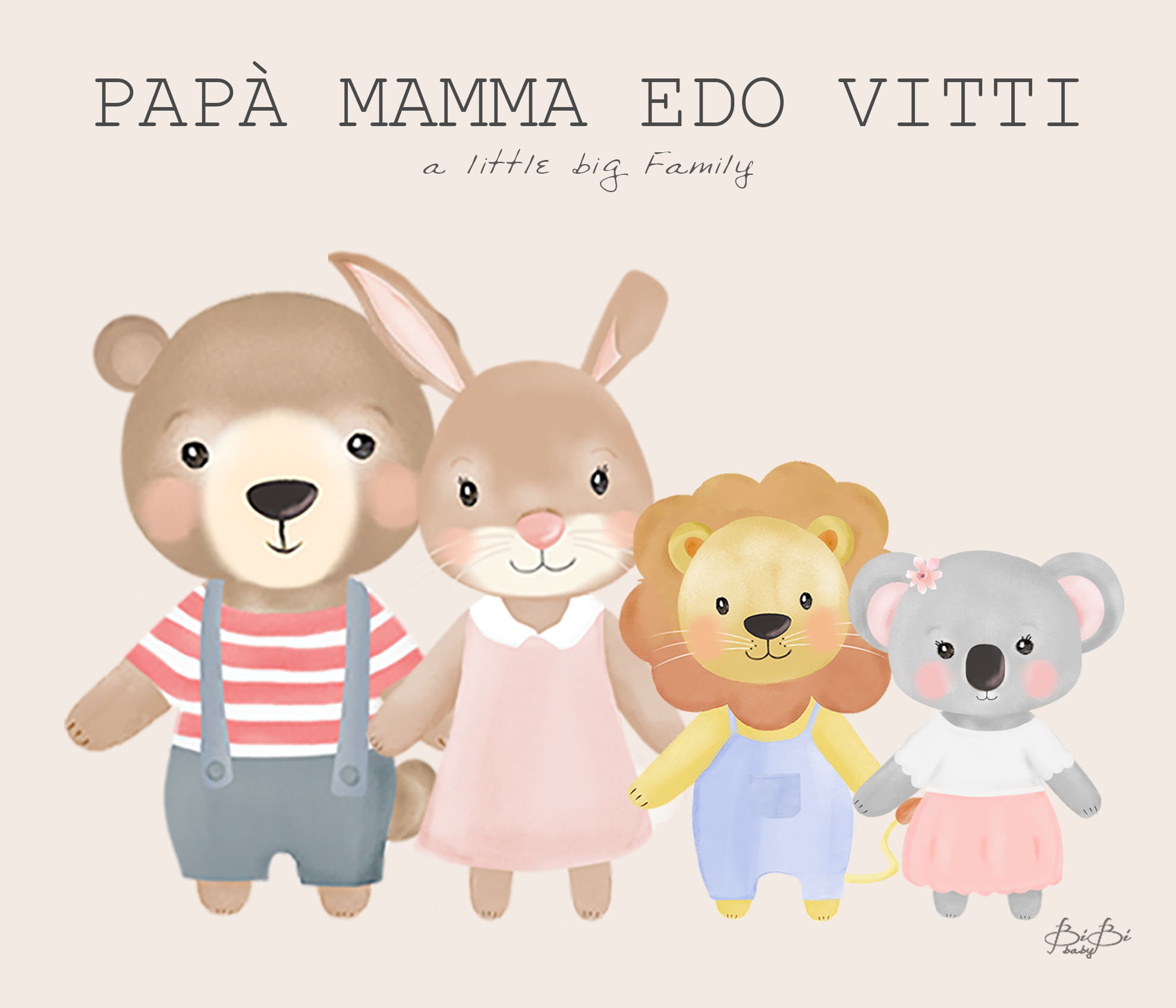 Tovaglietta Bibibaby Famiglia - immagine 2