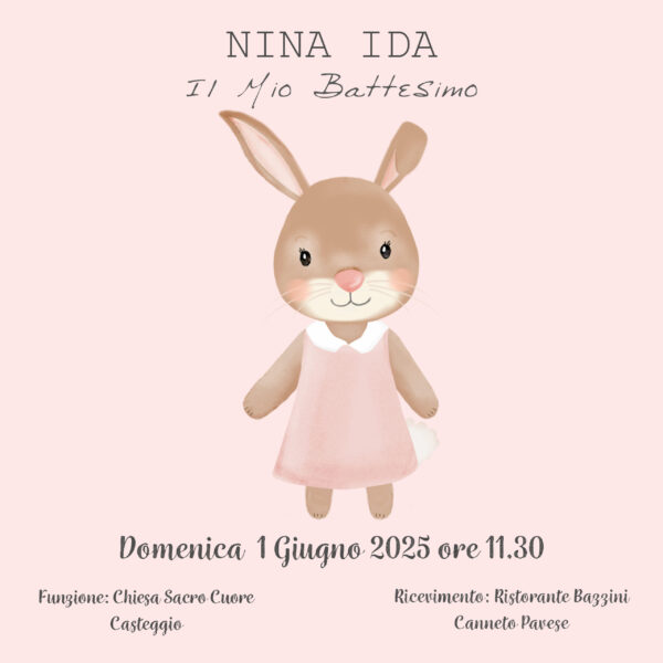 Invito digitale Battesimo