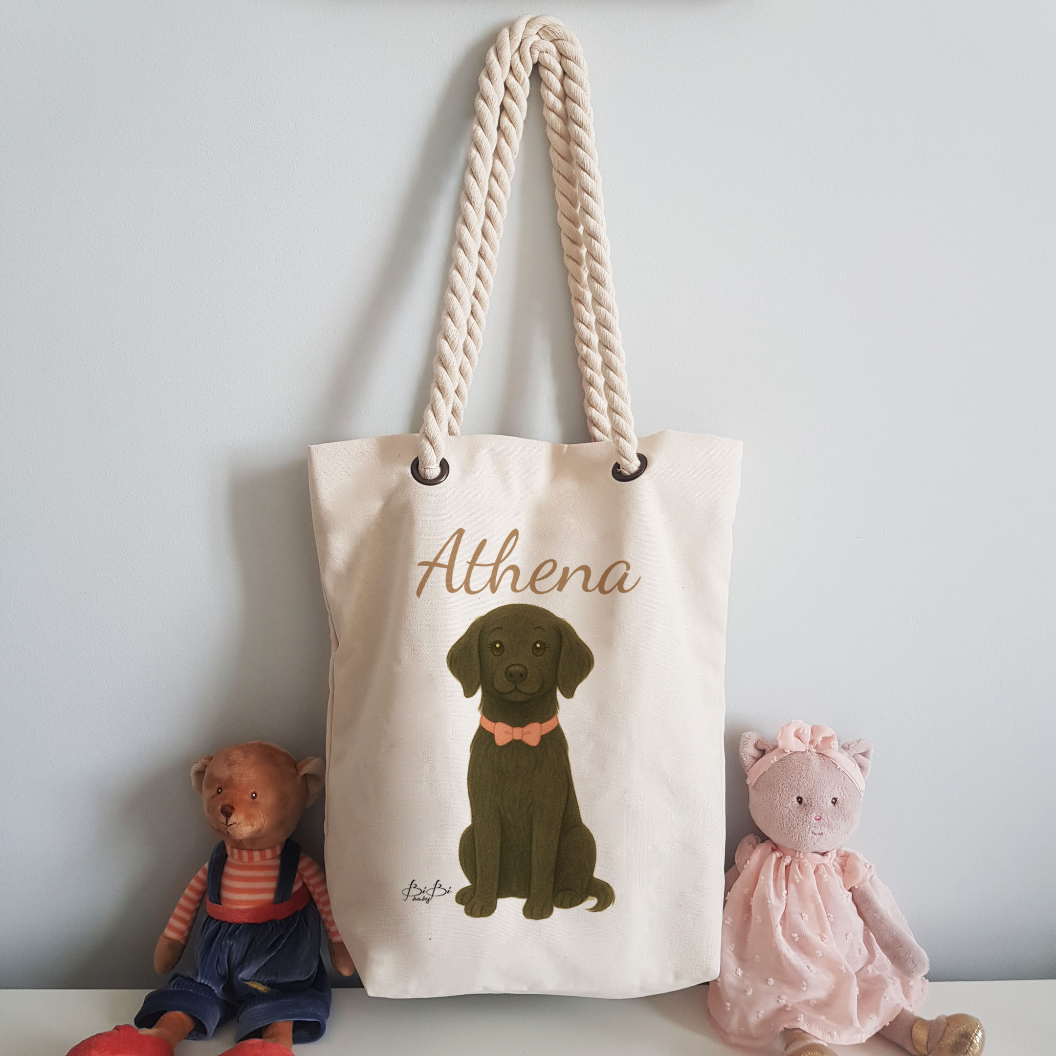 Borsa Bibilove con manici in corda - immagine 4