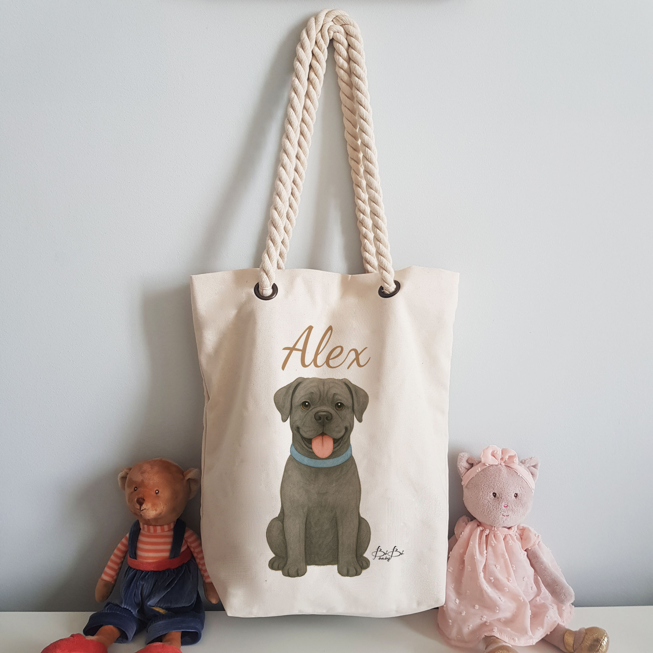 Borsa Bibilove con manici in corda - immagine 3