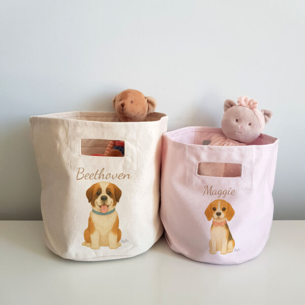 Portatutto con manici, nome, colore, cesto, organizer, contenitori, organizzatori, giocattoli, Bibibaby