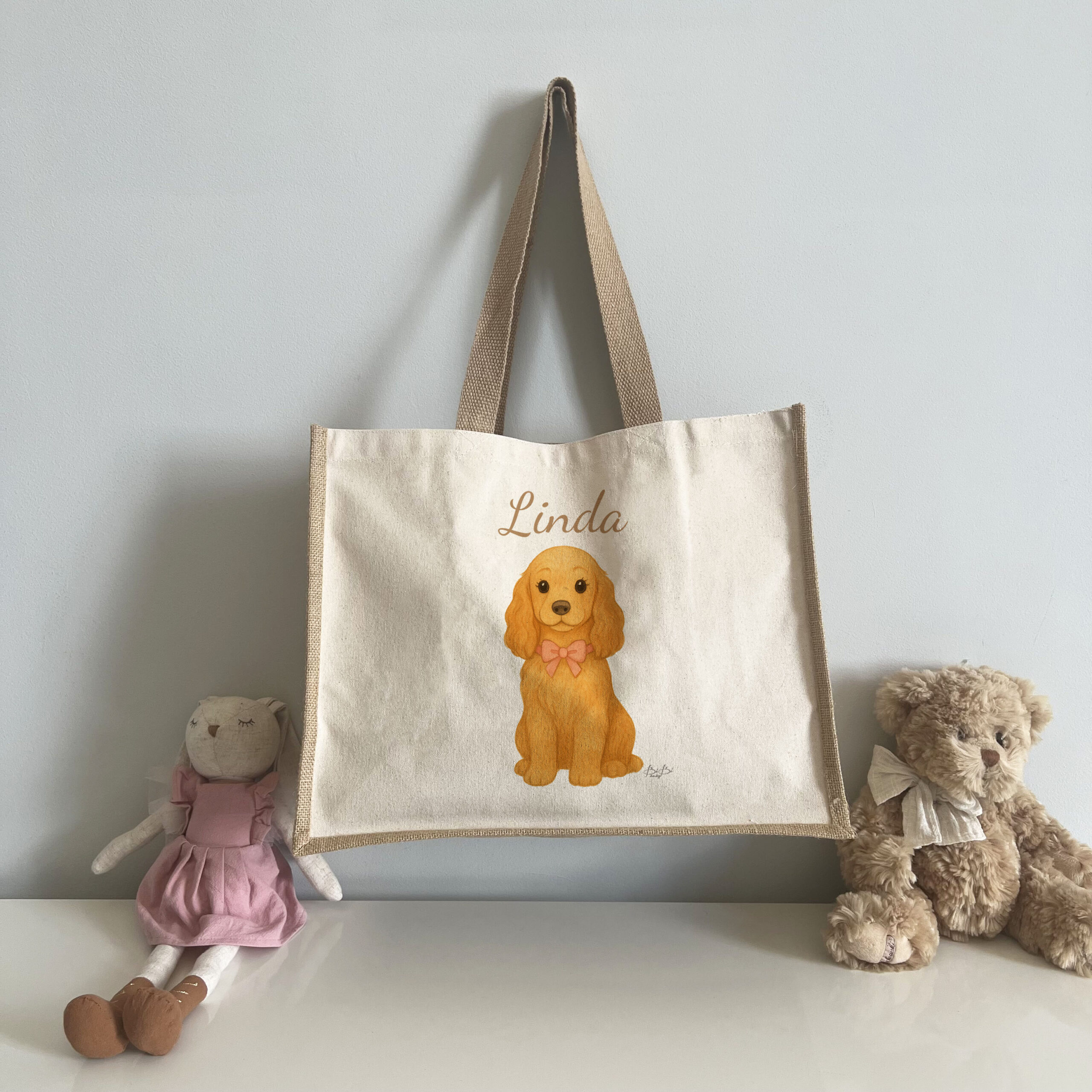 Borsa Shopper in Juta Bibilove - immagine 2