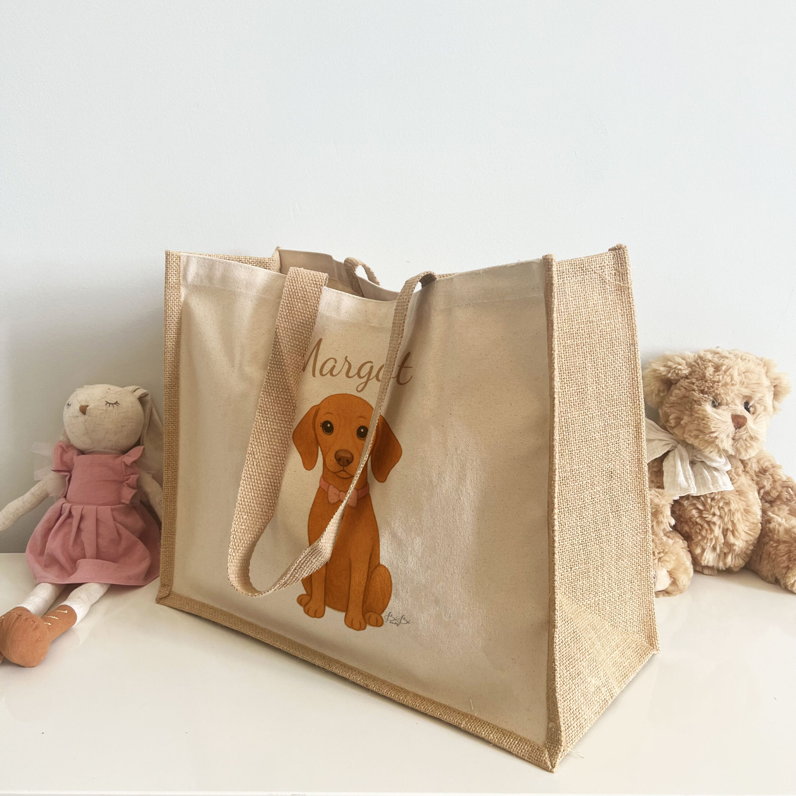 Borsa Shopper in Juta Bibilove - immagine 4