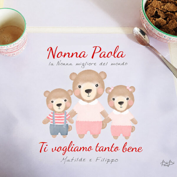 Tovaglietta Bibibaby Festa dei Nonni