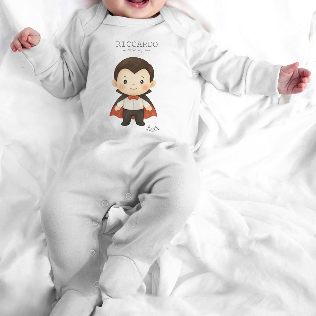 Tutina con piedini halloween-bibibaby - immagine 3