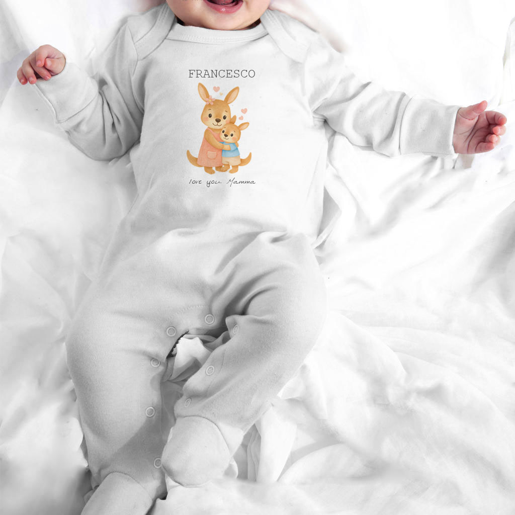 Tutina con piedini San Valentino Bibibaby - immagine 2